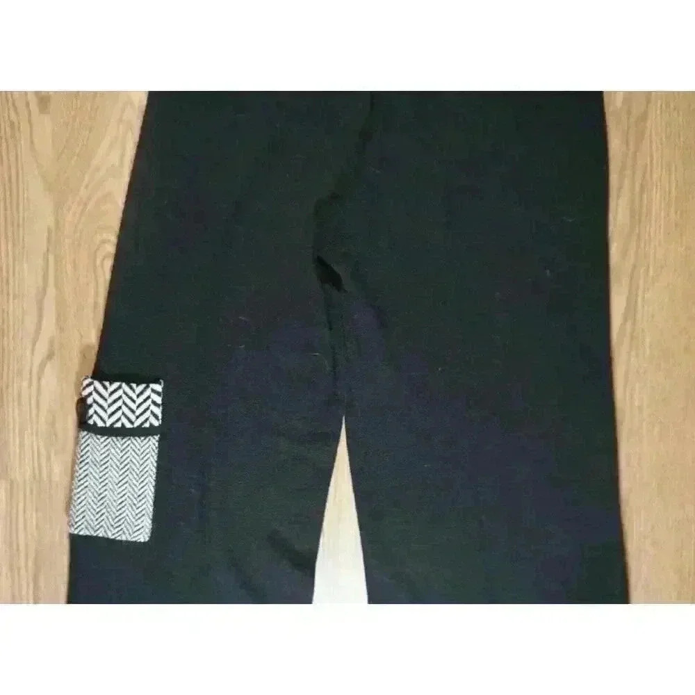 Roni Bis Women's Pull On Sweater Knit Pant with Leg Pocket, Size M - Picture 11 of 13